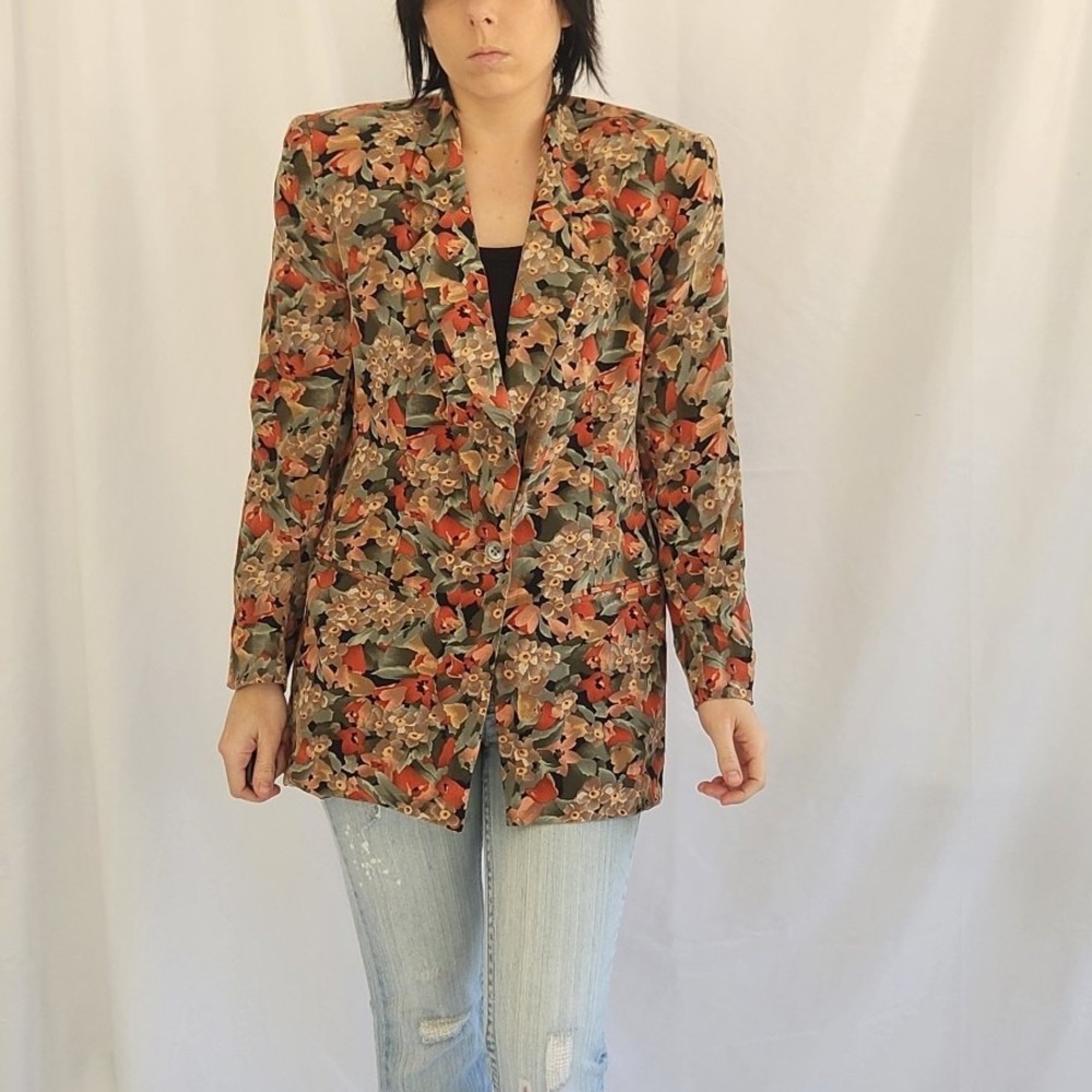 Saks Fifth Avenue Silk Floral Blazer